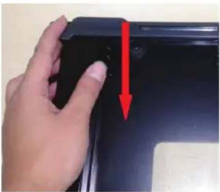 BLAUPUNKT 5B36N 0250 - Upute za ugradnjuPokrova okvira vrata i sklapanje rotirajućeg nosača - 25