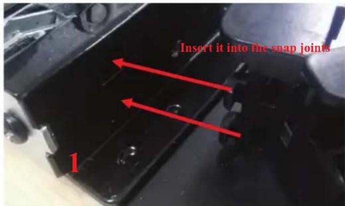 BLAUPUNKT 5B36N 0250 - Installation instruction of the door frame up cover and rotation bracket assembly - 20