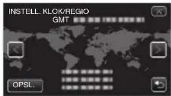 JVC Everio GZE205BE - Selecteer de regio waarin u woont en tik op "OPSL.". - 1