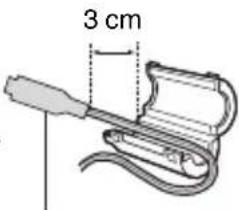JVC Everio GZE205BE - Fixer le filtre à noyau de ferrite - 3