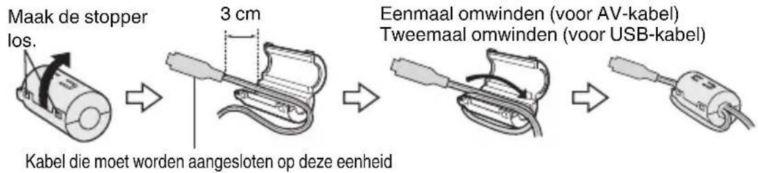 JVC Everio GZE205BE - De kernfilter verbinden - 1