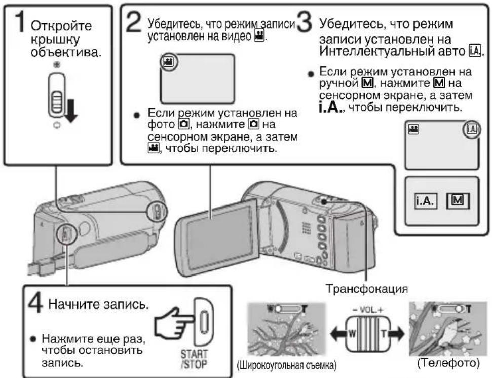 JVC Everio GZE205BE - Изменение настройки - 1