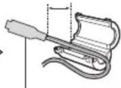 JVC Everio GZE205RE - De kernfilter verbinden - 2