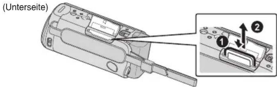 JVC Everio GZE205RE - Entnehmen der Karte - 1