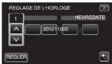 JVC Everio GZE205RE - Réglez la date et l'heure. - 1