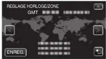 JVC Everio GZE205RE - Sélectionnez votre région puis tapez sur "ENREG". - 1