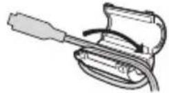 JVC Everio GZE205RE - De kernfilter verbinden - 4