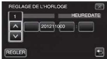 JVC Everio GZE200WE - Réglez la date et l'heure. - 1