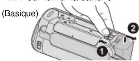 JVC Everio GZE200WE - Fixez la batterie. - 2