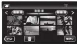 JVC Everio GZE200WE - Riproducione/eliminazione di file sulla presente unità - 2