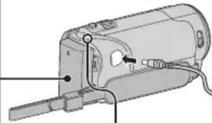 JVC Everio GZE209BE - Приєднайте до роз'єму постійного струму. - 2