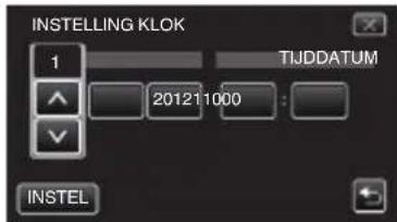 JVC Everio GZE209BE - Stel de datum en de tijd in. - 1