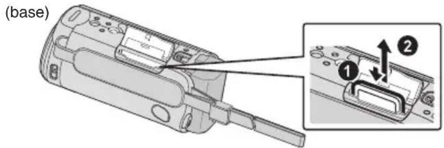 JVC Everio GZE209BE - ■ Para extraer la tarjeta - 1