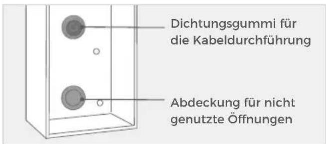 DoorBird D21DKV - Montage des Aufputzgehäuses - 1