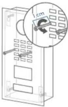 DoorBird D2103V - Enlever la FACE avant - 1