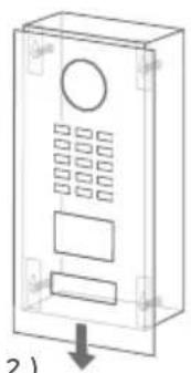 DoorBird D2103V - REMOVING THE FRONT PANEL - 2