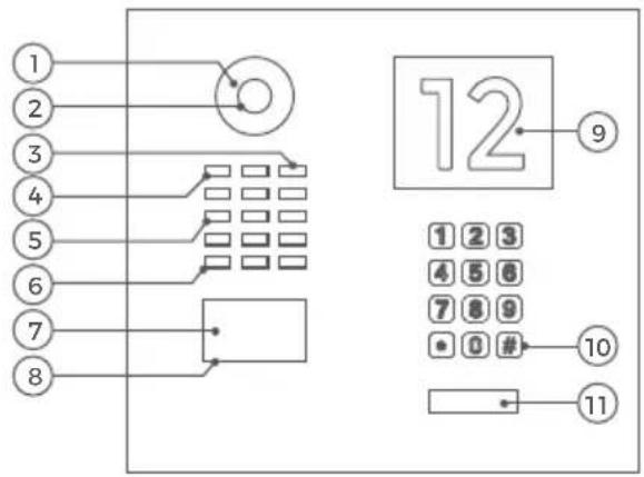 DoorBird D2103V - Frontal - 1