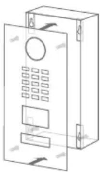 DoorBird D2103V - MONTAJE DE LA PLACA FRONTAL - 1