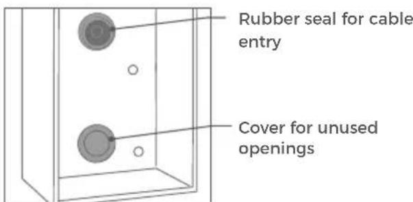 DoorBird D2103V - Mounting the surface-mounted housing - 1