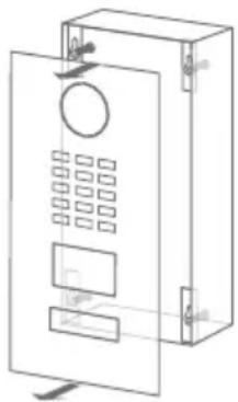 DoorBird D2102V - DESMONTAJE DE LA PLACA FRONTAL - 3