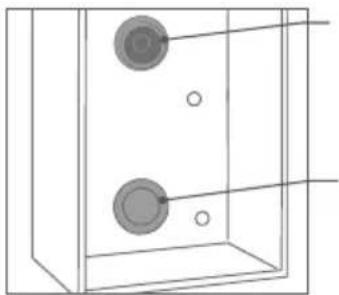 DoorBird D2102V - Mounting the surface-mounted housing - 1
