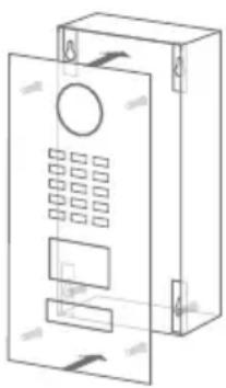DoorBird D2102V - ASSEMBLING THE FRONT PANEL - 1