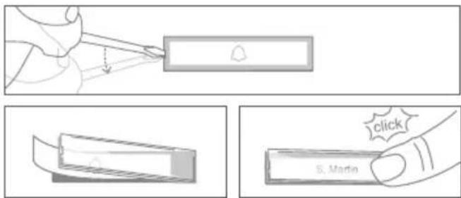 DoorBird D2102V - CAMBIO DE LA ETIQUETA DE UN BOTÓN DE LLAMADA - 3