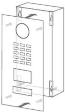DoorBird D2101V - FRONTBLENDE MONTIEREN - 1