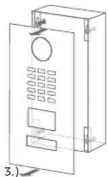 DoorBird D2101V - REMOVING THE FRONT PANEL - 3