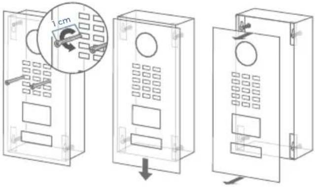DoorBird D2101V - ENLEVER LA FACE AVANT - 1
