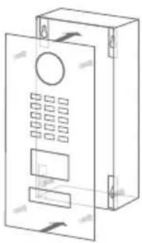 DoorBird D2101V - ASSEMBLING THE FRONT PANEL - 1