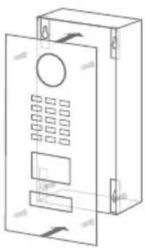 DoorBird D2101V - ASSEMBLING THE FRONT PANEL - 1