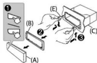 JVC KDT706BT - montage) - 2