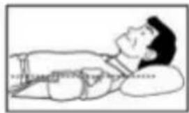 MEDISANA CardioCompact - De juiste houding bij liggend meten - 1