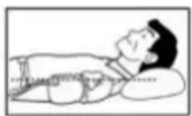 MEDISANA CardioCompact - Posicion correcta en la medicacion al tumbarse - 1
