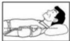 MEDISANA CardioCompact - Position allongée correcte - 1