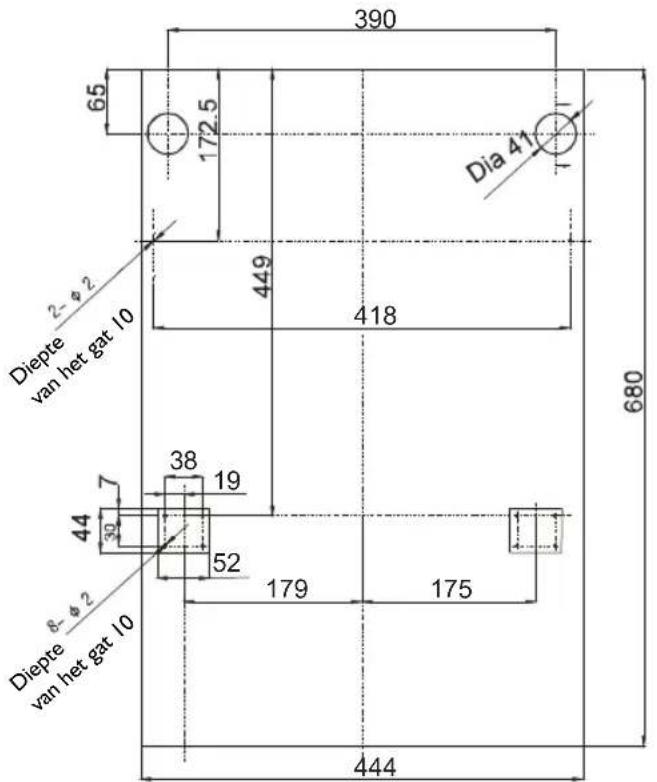 IGNIS ADC 456 - Afmetingen en installmentie houten sierpaneel - 1