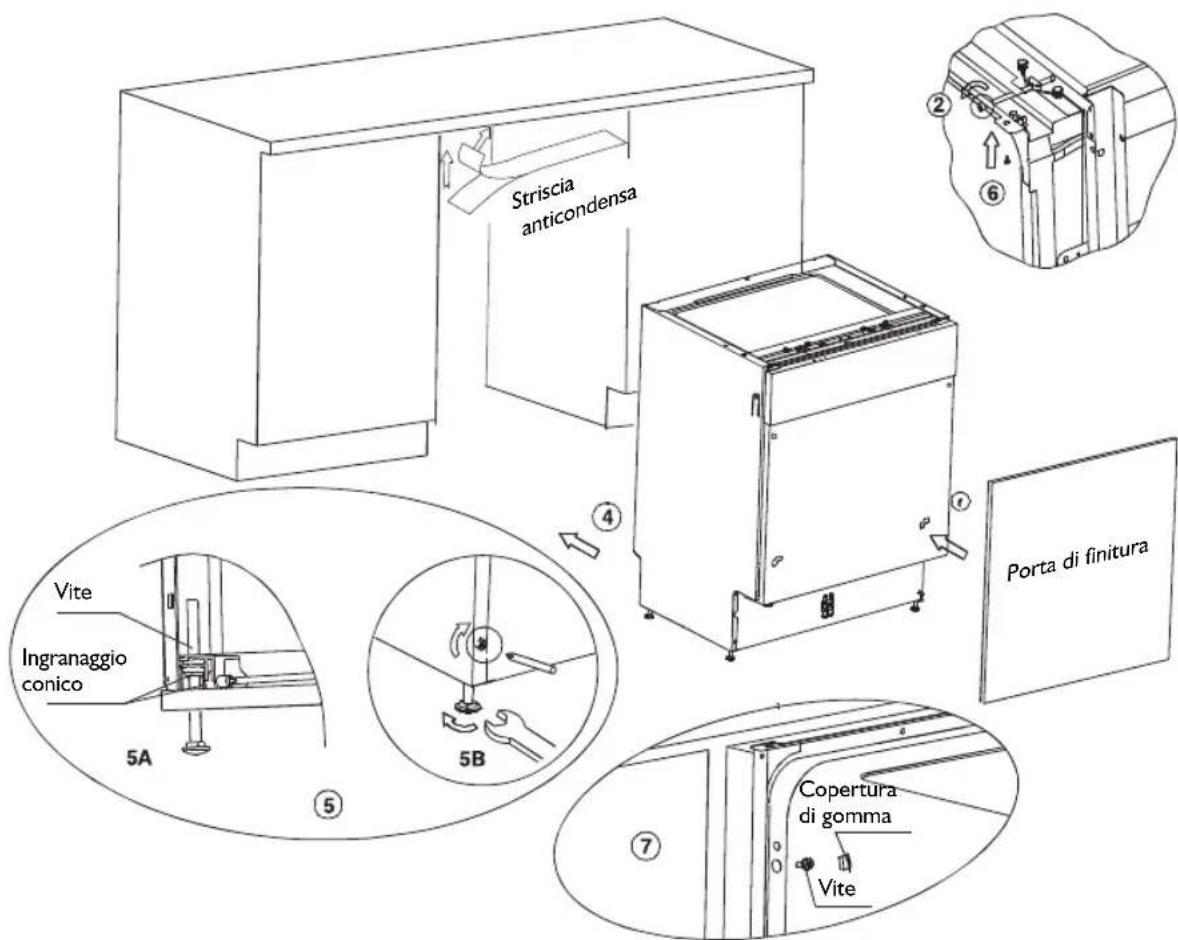 IGNIS ADC 456 - Installazione della lavastoviglie - 1