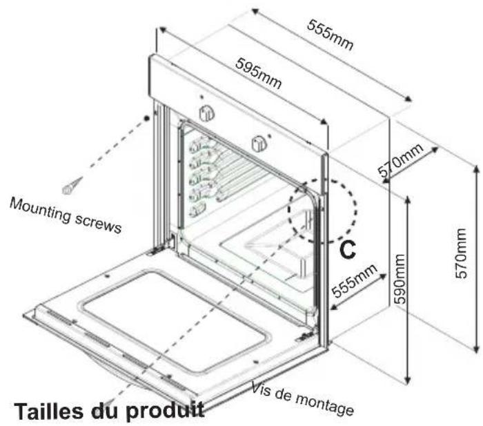 WALTHAM WTOVN - INSTALLATION DU FOUR ENCASTRABLE - 2