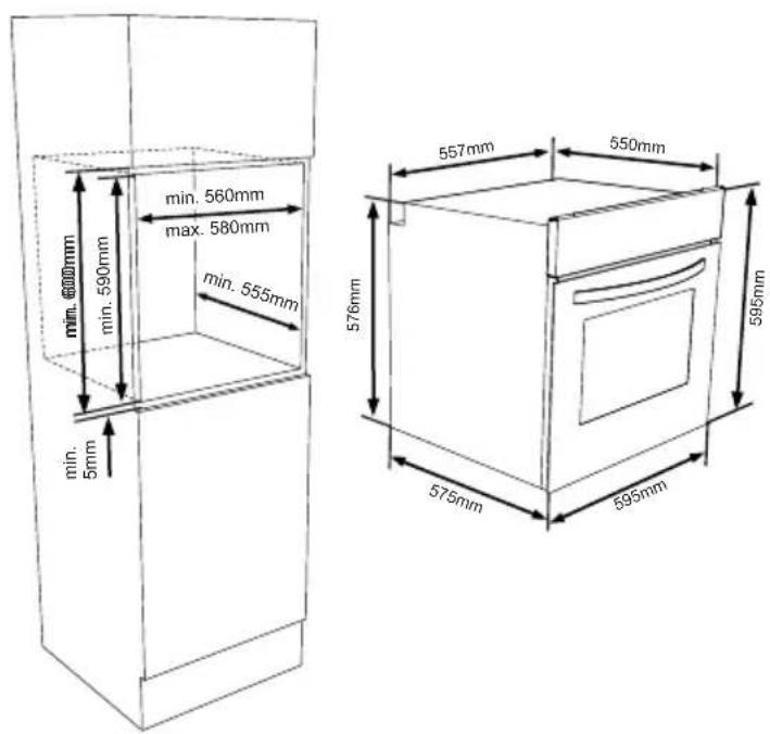 WALTHAM WT65PYR - Installation du FOUR encastrable - 2
