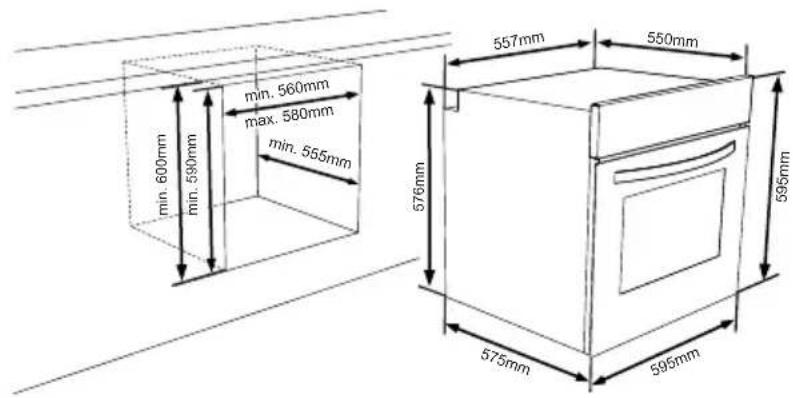 WALTHAM WT65PYR - Installation du FOUR encastrable - 1