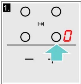 VIVA VVK26I15F1 - Selectionner un foyer et une position de chauffe - 1