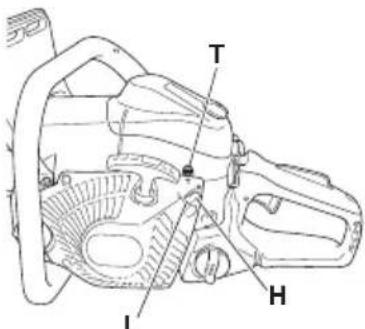 Tanaka TCS 33EB - Carburetor adjustment (Fig. 34) - 1