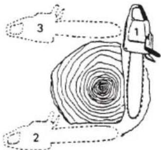 Tanaka TCS 33EB - Thick log, larger than guide bar length - 1