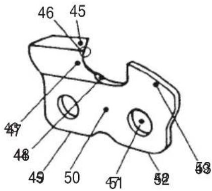 Tanaka TCS 33EB - Afilado de la cadena Piezas de una cucilla (Fig. 45, 46) - 1