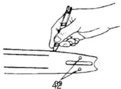 Tanaka TCS 33EB - Guide-chaine (Fig. 38) - 1