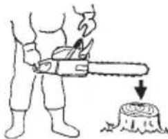 Tanaka TCS 33EB - How to confirm the activation of the chain brake - 1