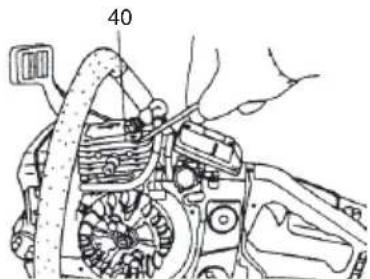 Tanaka TCS 40EA - Nettoyage des ailettes du cylindre (Fig. 39) - 1