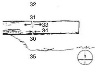 Tanaka TCS 40EA - COUPE TRANSVERSALE DES GRUMES, LA PRESSION S'EXERCANT PAR LE BAS - 1