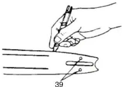 Tanaka TCS 40EA - Guide-chaine (Fig. 35) - 1